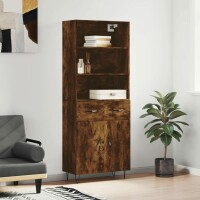 vidaXL Highboard Räuchereiche 69,5x34x180 cm...