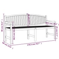 vidaXL 4-tlg. Garten-Essgruppe Massivholz Teak