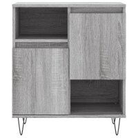 vidaXL Sideboards 3 Stk. Grau Sonoma Holzwerkstoff