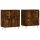 vidaXL Sideboards 2 Stk. Räuchereiche Holzwerkstoff