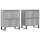 vidaXL Sideboards 2 Stk. Grau Sonoma Holzwerkstoff