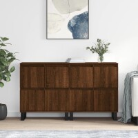 vidaXL Sideboards 2 Stk. Braun Eichen-Optik Holzwerkstoff