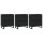 vidaXL Sideboards 3 Stk. Schwarz Holzwerkstoff