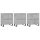 vidaXL Sideboards 3 Stk. Betongrau Holzwerkstoff