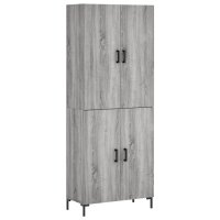 vidaXL Highboard Grau Sonoma 69,5x34x180 cm Holzwerkstoff