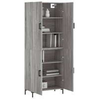 vidaXL Highboard Grau Sonoma 69,5x34x180 cm Holzwerkstoff