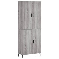 vidaXL Highboard Grau Sonoma 69,5x34x180 cm Holzwerkstoff