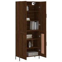 vidaXL Highboard Braun Eichen-Optik 69,5x34x180 cm Holzwerkstoff