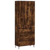 vidaXL Highboard Räuchereiche 69,5x34x180 cm...