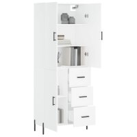 vidaXL Highboard Wei&szlig; 69,5x34x180 cm Holzwerkstoff