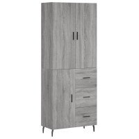 vidaXL Highboard Grau Sonoma 69,5x34x180 cm Holzwerkstoff