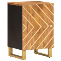 vidaXL Badschrank Braun und Schwarz 38x33,5x58 cm...