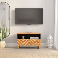 vidaXL TV-Schrank Braun und Schwarz 70x33,5x46 cm...