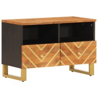 vidaXL TV-Schrank Braun und Schwarz 70x33,5x46 cm...