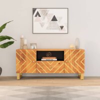 vidaXL TV-Schrank Braun und Schwarz 105x33,5x46 cm...