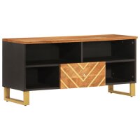 vidaXL TV-Schrank Braun und Schwarz 100x33,5x46 cm...