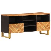 vidaXL TV-Schrank Braun und Schwarz 100x33,5x46 cm...