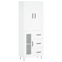 vidaXL Highboard Weiß 69,5x34x180 cm Holzwerkstoff