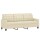 vidaXL 3-Sitzer-Sofa Creme 180 cm Kunstleder