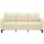 vidaXL 3-Sitzer-Sofa Creme 180 cm Kunstleder