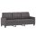 vidaXL 3-Sitzer-Sofa Grau 180 cm Kunstleder