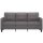 vidaXL 3-Sitzer-Sofa Grau 180 cm Kunstleder