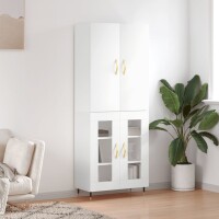 vidaXL Highboard Wei&szlig; 69,5x34x180 cm Holzwerkstoff