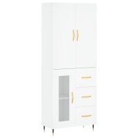 vidaXL Highboard Weiß 69,5x34x180 cm Holzwerkstoff