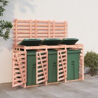 vidaXL Mülltonnenbox für 3 Tonnen Massivholz...