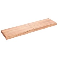 vidaXL Waschtischplatte Hellbraun 120x30x6 cm Massivholz Behandelt