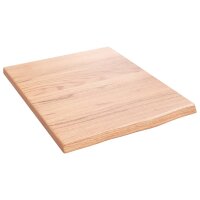 vidaXL Waschtischplatte Hellbraun 40x50x2 cm Massivholz Behandelt