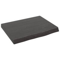 vidaXL Waschtischplatte Dunkelgrau 40x30x4 cm Massivholz Behandelt