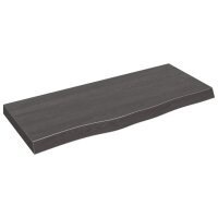 vidaXL Waschtischplatte Dunkelgrau 100x40x6 cm Massivholz...