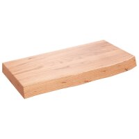 vidaXL Waschtischplatte Hellbraun 60x30x6 cm Massivholz Behandelt