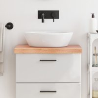 vidaXL Waschtischplatte Hellbraun 60x40x6 cm Massivholz...