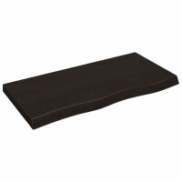 vidaXL Waschtischplatte Dunkelgrau 100x50x6 cm Massivholz...