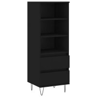 vidaXL Highboard Schwarz 40x36x110 cm Holzwerkstoff