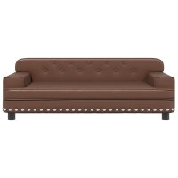 vidaXL Kindersofa Braun 90x53x30 cm Kunstleder