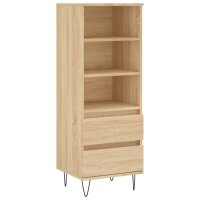 vidaXL Highboard Sonoma-Eiche 40x36x110 cm Holzwerkstoff