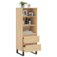 vidaXL Highboard Sonoma-Eiche 40x36x110 cm Holzwerkstoff