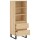 vidaXL Highboard Sonoma-Eiche 40x36x110 cm Holzwerkstoff