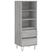 vidaXL Highboard Grau Sonoma 40x36x110 cm Holzwerkstoff