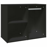 vidaXL Kleiderschrank Schwarz 80x40x65 cm Holzwerkstoff