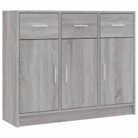 vidaXL Sideboard Grau Sonoma 91x28x75 cm Holzwerkstoff