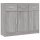 vidaXL Sideboard Grau Sonoma 91x28x75 cm Holzwerkstoff