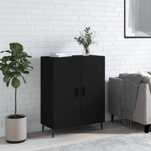 vidaXL Sideboard Schwarz 69,5x34x90 cm Holzwerkstoff