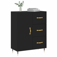 vidaXL Sideboard Schwarz 69,5x34x90 cm Holzwerkstoff