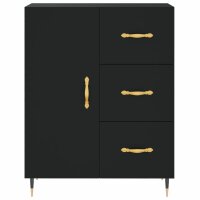 vidaXL Sideboard Schwarz 69,5x34x90 cm Holzwerkstoff