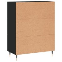 vidaXL Sideboard Schwarz 69,5x34x90 cm Holzwerkstoff