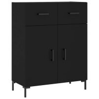 vidaXL Sideboard Schwarz 69,5x34x90 cm Holzwerkstoff